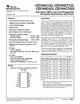 DataSheet CD74HC423 pdf